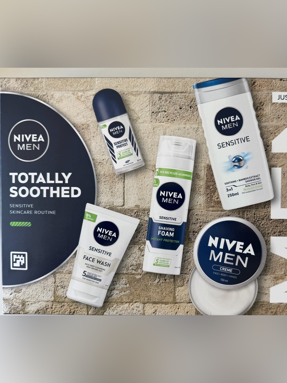 Nivea men 5 pc Totally Soothed skincare routine Gift set